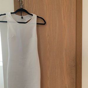 White bodycon dress with back cut out